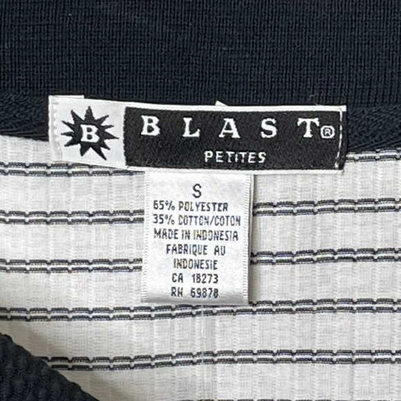 Vintage Blast Petites Women's S PS Blouse Short Sleeve Embroidered Purses Polo S - Picture 9 of 12